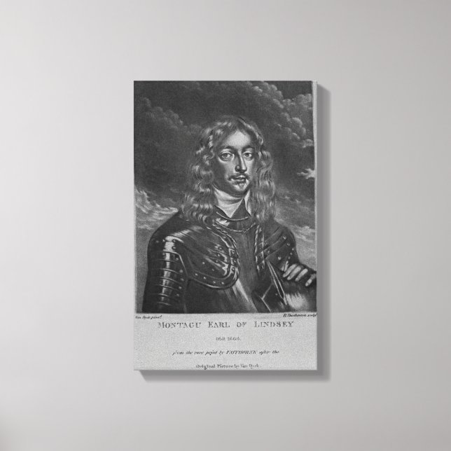 Porträtt från 2:a Earl of Lindsay Canvastryck (Framsida)