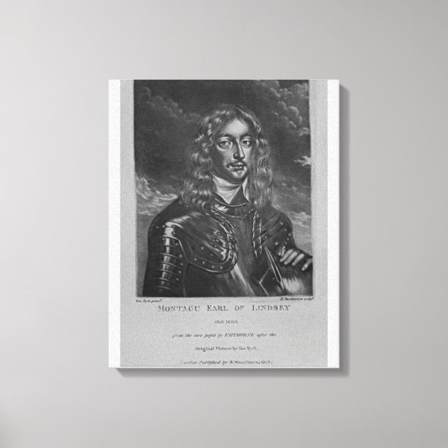 Porträtt från 2:a Earl of Lindsay Canvastryck (Framsida)