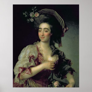 Porträtt från Anna Davia-Bernucci, 1782 Poster