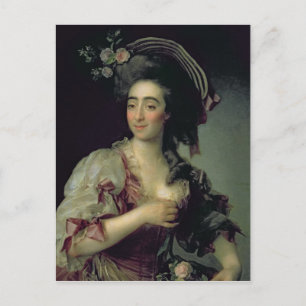 Porträtt från Anna Davia-Bernucci, 1782 Vykort