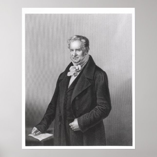 Porträtt från Baron Alexander von Humboldt Poster (Framsidan)