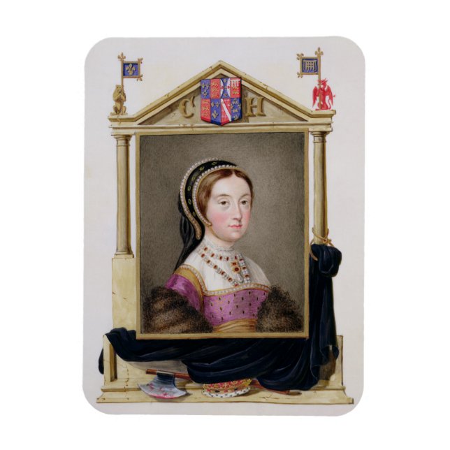 Porträtt från Catherine Howard (c.1520-d.1542) 5th Magnet (Vertikal)