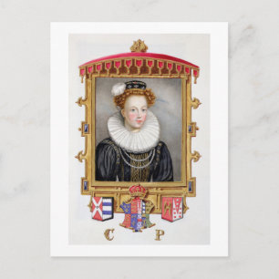 Porträtt från Catherine Parr (1512-1548) Sjätte fr Vykort