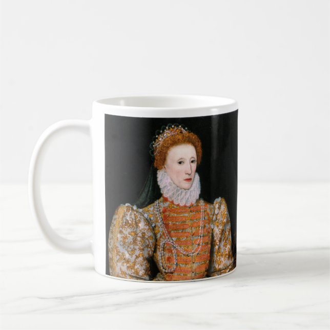 Porträtt från drottning Elizabeth I av England Kaffemugg (Vänster)
