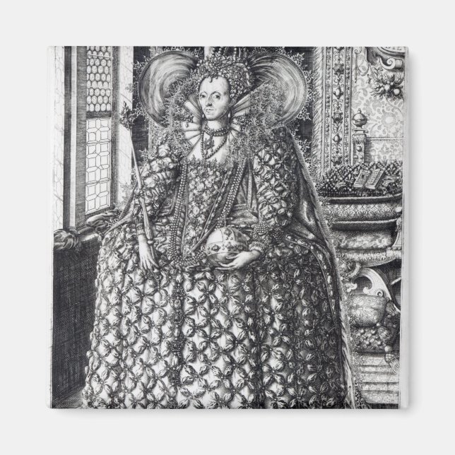 Porträtt från drottning Elizabeth I Magnet (Framsidan)
