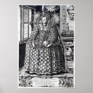 Porträtt från drottning Elizabeth I Poster