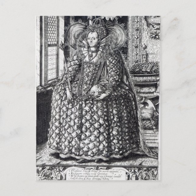 Porträtt från drottning Elizabeth I Vykort (Framsida)