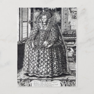 Porträtt från drottning Elizabeth I Vykort