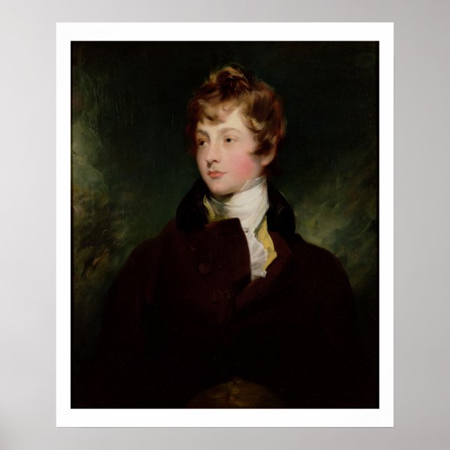 Porträtt från Edward Impey (1785-1850), c.1800 (ol Poster (Framsidan)