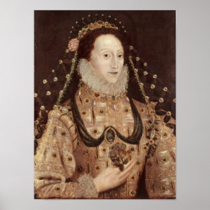 Porträtt från Elizabeth I c.1575-80 Poster