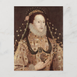 Porträtt från Elizabeth I c.1575-80 Vykort