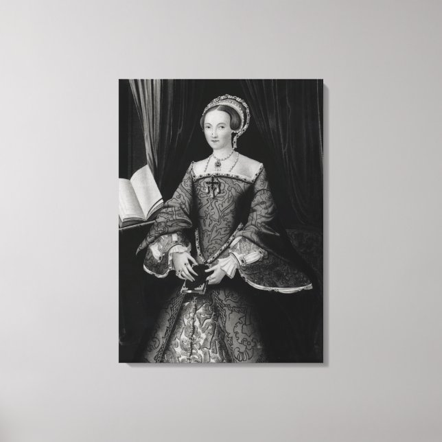 Porträtt från Elizabeth I när Princess c.1546 Canvastryck (Framsida)