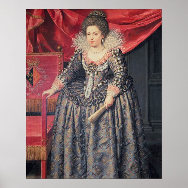 Porträtt från Elizabeth of Frankrike (1602-44) dot Poster (Framsidan)