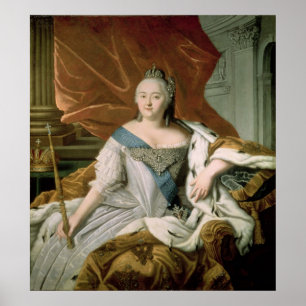 Porträtt från Elizabeth Petrovna Empress Poster