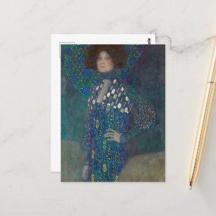 Porträtt från Emilie Floege av Gustav Klimt Vykort
