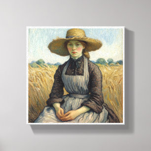 Porträtt från en bondkvinna Vincent van Gogh Canvastryck