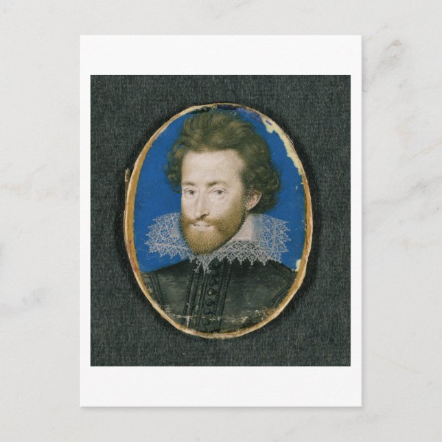 Porträtt från en okänd man vykort (Framsida)