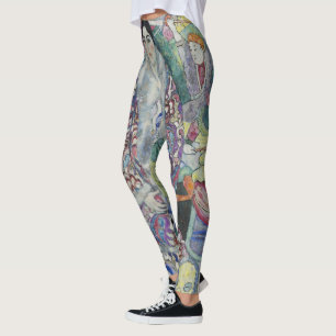 Porträtt från Friederike Maria Beer av Gustav Klim Leggings