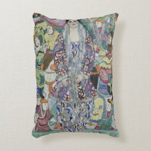 Porträtt från Friederike Maria Beer av Gustav Klim Prydnadskudde