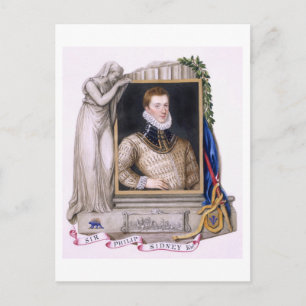 Porträtt från Herr Philip Sidney (1554-86) från Me Vykort
