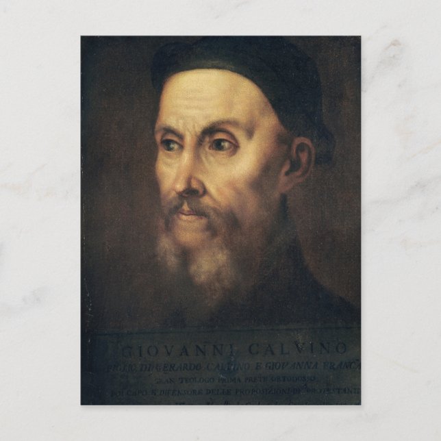 Porträtt från John Calvin Vykort (Framsida)