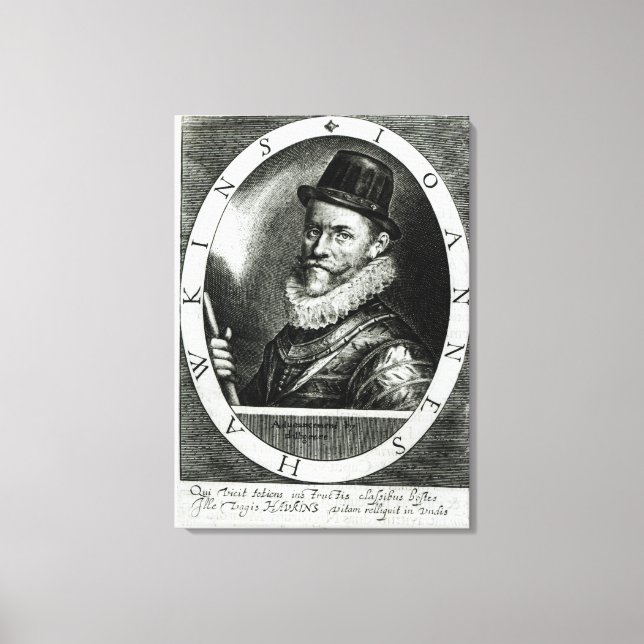 Porträtt från John Hawkins Canvastryck (Framsida)