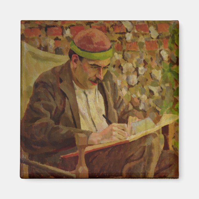Porträtt från John Maynard Keynes (1883-1946) (olj Magnet (Framsidan)