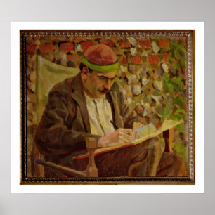 Porträtt från John Maynard Keynes (1883-1946) (olj Poster