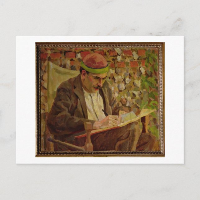 Porträtt från John Maynard Keynes (1883-1946) (olj Vykort (Framsida)