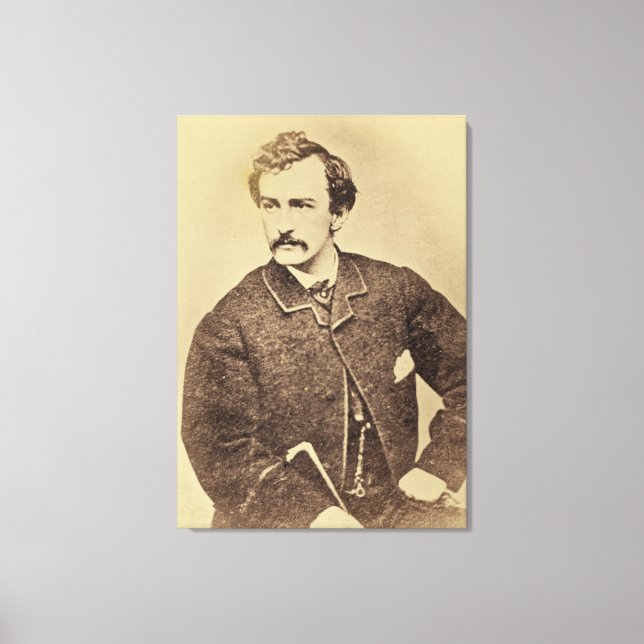 Porträtt från John Wilkes Booth | 1861-65 Canvastryck (Framsida)