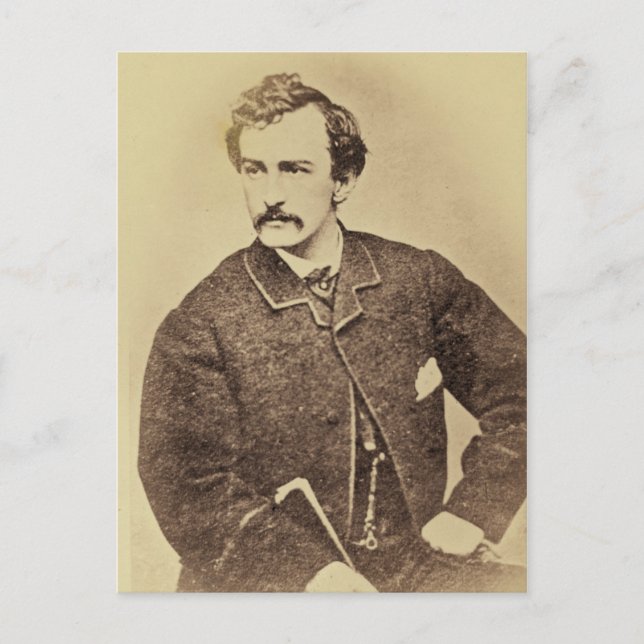 Porträtt från John Wilkes Booth | 1861-65 Vykort (Framsida)