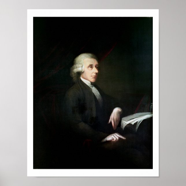 Porträtt från Joseph Priestley (1733-1804) (olja p Poster (Framsidan)