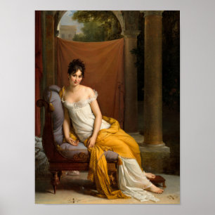 Porträtt från Juliette Recamier av Francois Gera Poster