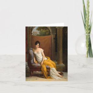 Porträtt från Juliette Recamier av Francois Gerard Tack Kort