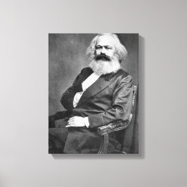 Porträtt från Karl Marx (marxismens grundare) Canvastryck