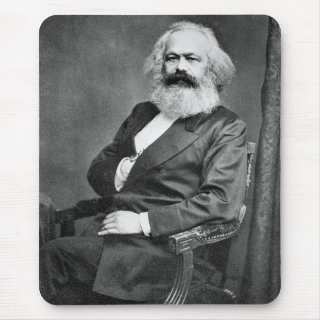Porträtt från Karl Marx (marxismens grundare) Musmatta (Framsidan)