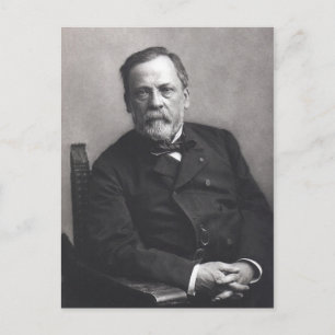 Porträtt från Louis Pasteur av Nadar (datum före 1 Vykort