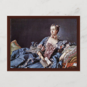 Porträtt från Madame De Pompadour Vykort