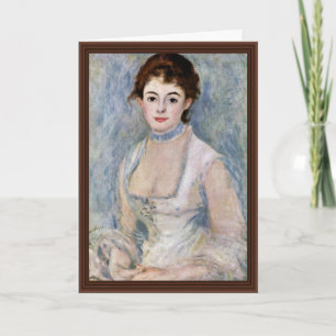 Porträtt från Madame Henriot av Pierre-Auguste Kort