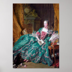 Porträtt från Madame Pompadour, Boucher Poster