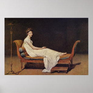 Porträtt från Madame Recamier av Jacques-Louis Dav Poster
