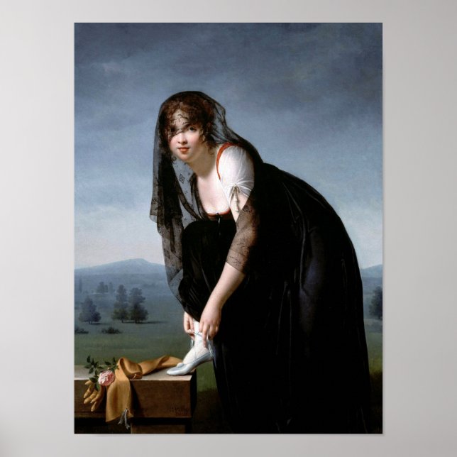 Porträtt från Madame Soustra. Marie-denise Villers Poster (Framsidan)
