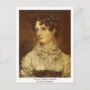 Porträtt från Maria Bicknell, av John Constable Vykort