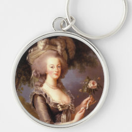 Porträtt från Marie Antoinette, drottning av Frank Rund Silverfärgad Nyckelring
