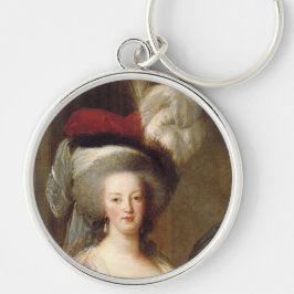 Porträtt från Marie Antoinette, drottning av Frank Rund Silverfärgad Nyckelring