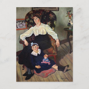 Porträtt från Marie Coca och hennes dotter 1913 Vykort
