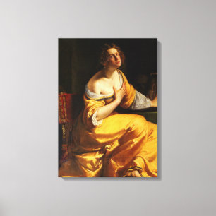 Porträtt från Mary Magdalene (Artemisia Gentilesch Canvastryck