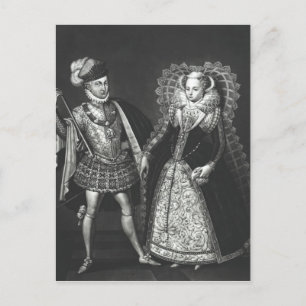 Porträtt från Mary Queen of Scots Vykort