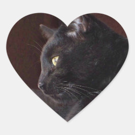 Porträtt från min pojke, Charlie Heart-fästare Hjärtformat Klistermärke