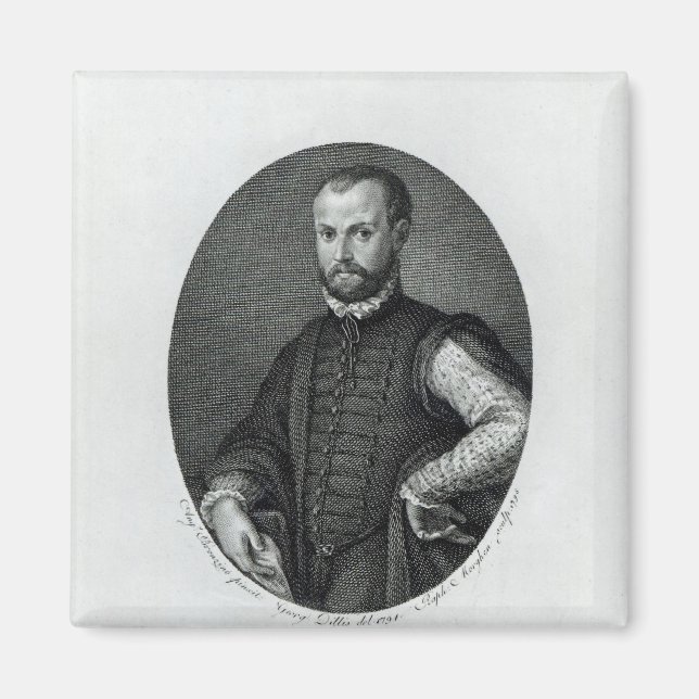 Porträtt från Niccolo Machiavelli Magnet (Framsidan)